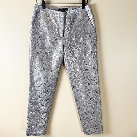 Jenni Kayne Pants - Jenni Kayne Metallic Silver Pants Sz 2 $695